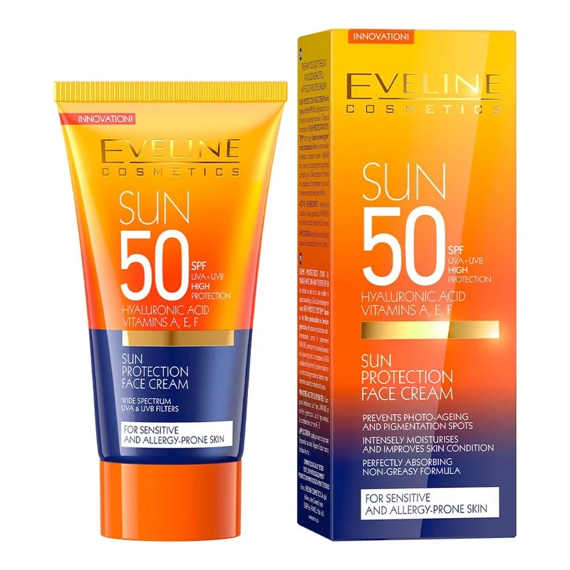 کرم ضدآفتاب اولاین EVELINE Sun Screen High Protection SPF50