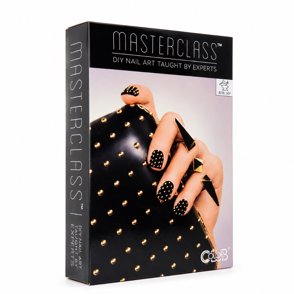 کیت طراحی ناخن مسترکلاس آمریکا متال شاپ کالر کلاب Color Club Metal Shop Nail Art Kit
