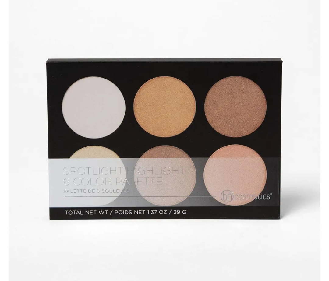پالت هایلایتر ۶ رنگ بی اچ کازماتیکس  BH Cosmetics Spotlight Highlight 6 Color Palette
