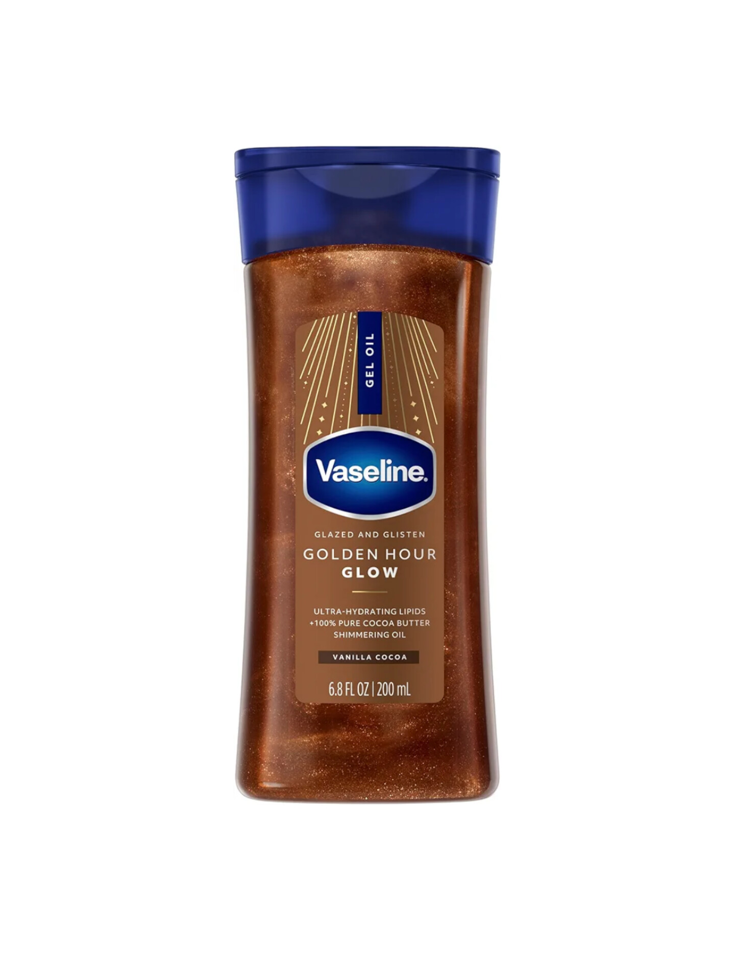 ژل روغنی براق‌کننده بدن وازلین  VASELINE Glazed & Glisten Shimmering Body Gel Oil