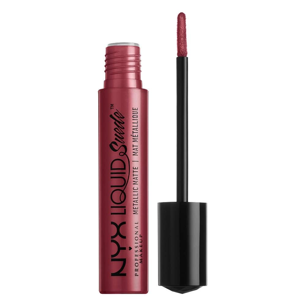 رژلب مایع مات مخملی متالیک نیکس NYX Liquid Suede Metallic Matte Lipstick