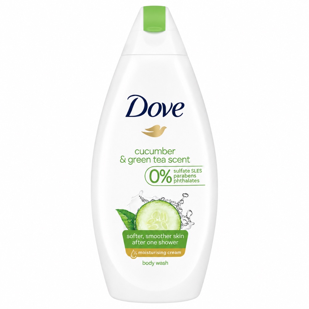 شامپو بدن داو با رایحه خیار و چای سبز  Dove Refreshing Cucumber & Green Tea Scent Body Wash سبز