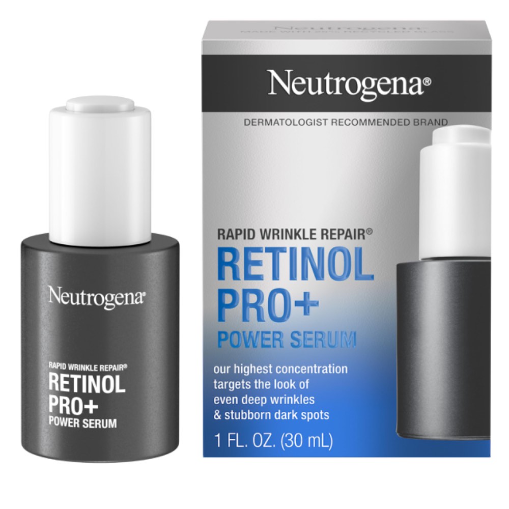 سرم ضدچروک قوی نوتروژینا رتینول پرو پلاس Neutrogena Rapid Wrinkle Repair Retinol Pro+ Power Serum
