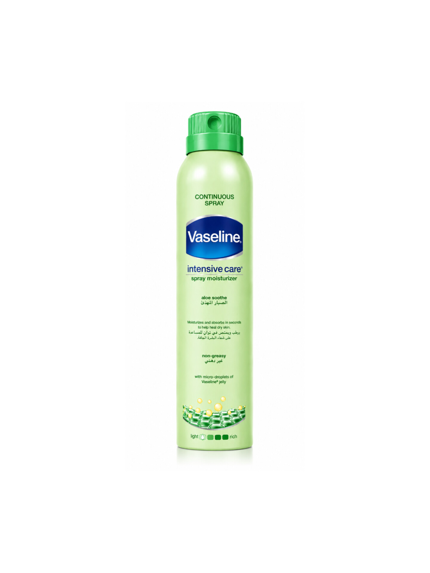 لوسیون بدن اسپری وازلین آلوورا فرش  VASELINE Aloe Vera fresh Spray