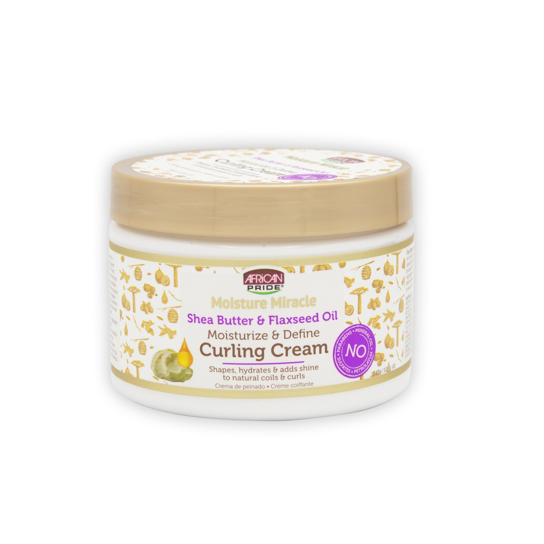 کرم موی فر مرطوب کننده و حالت دهنده افریکن پراید AFRICAN PRIDE Moisture Miracle Curling Cream