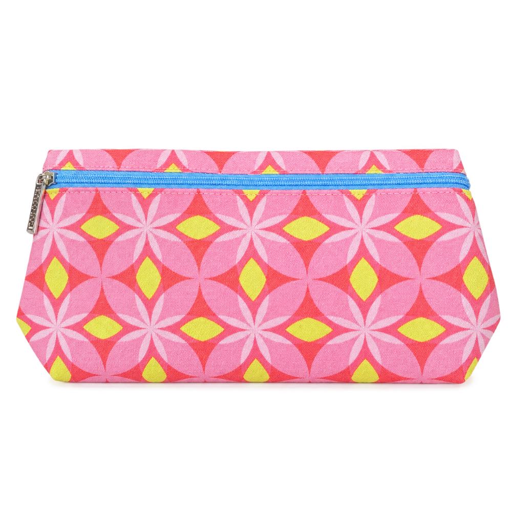 کیف آرایش اوریجینال کلینیک طرح هندسی گلدار  CLINIQUE Cosmetics Bag Floral Pattern