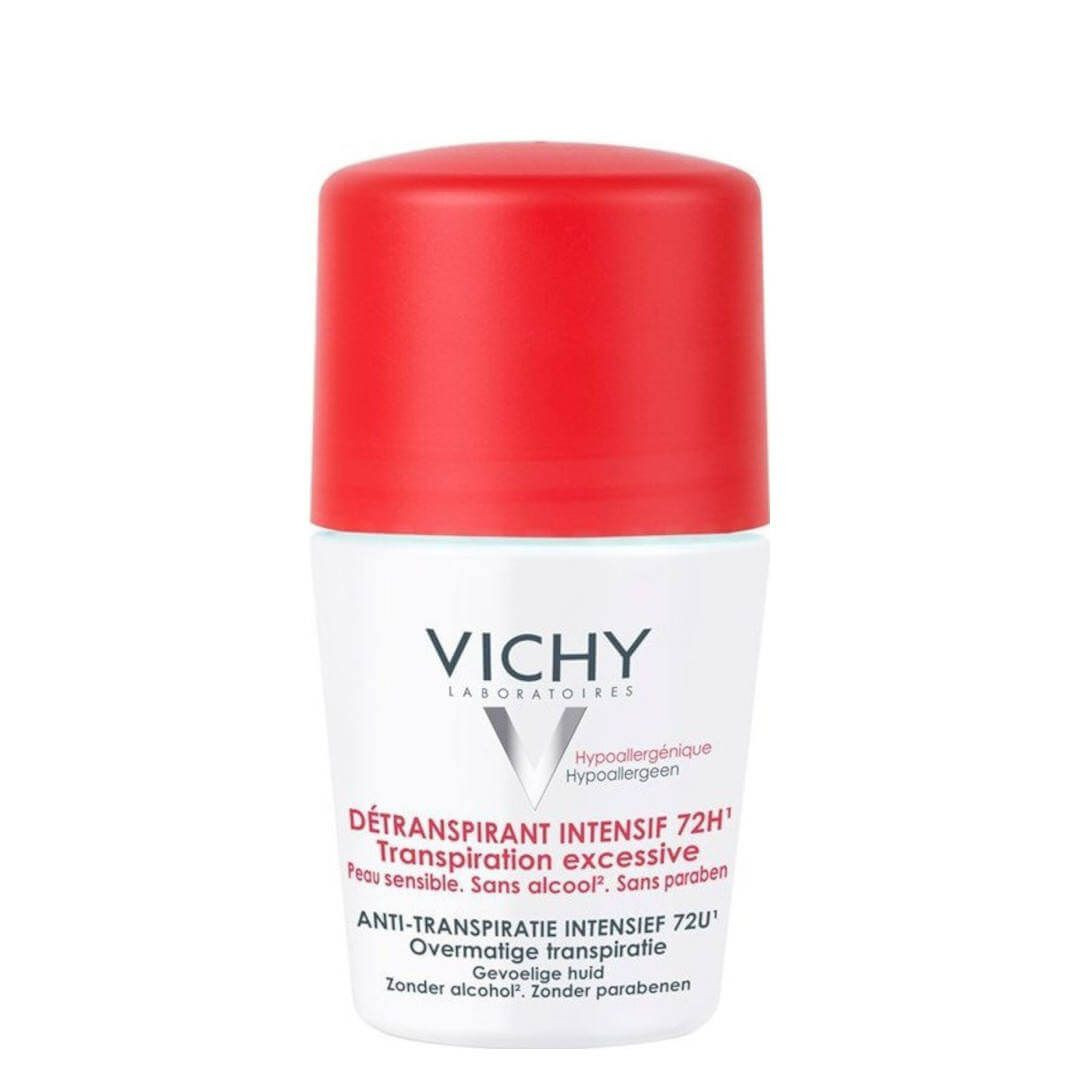 دئودورانت و ضدتعریق فوق‌العاده قوی ضدحساسیت رولی ۷۲ ساعته ویشی مخصوص تعریق شدید Vichy Stress Resist Anti-Perspirant Intensive Treatment 72-hour Roll-on