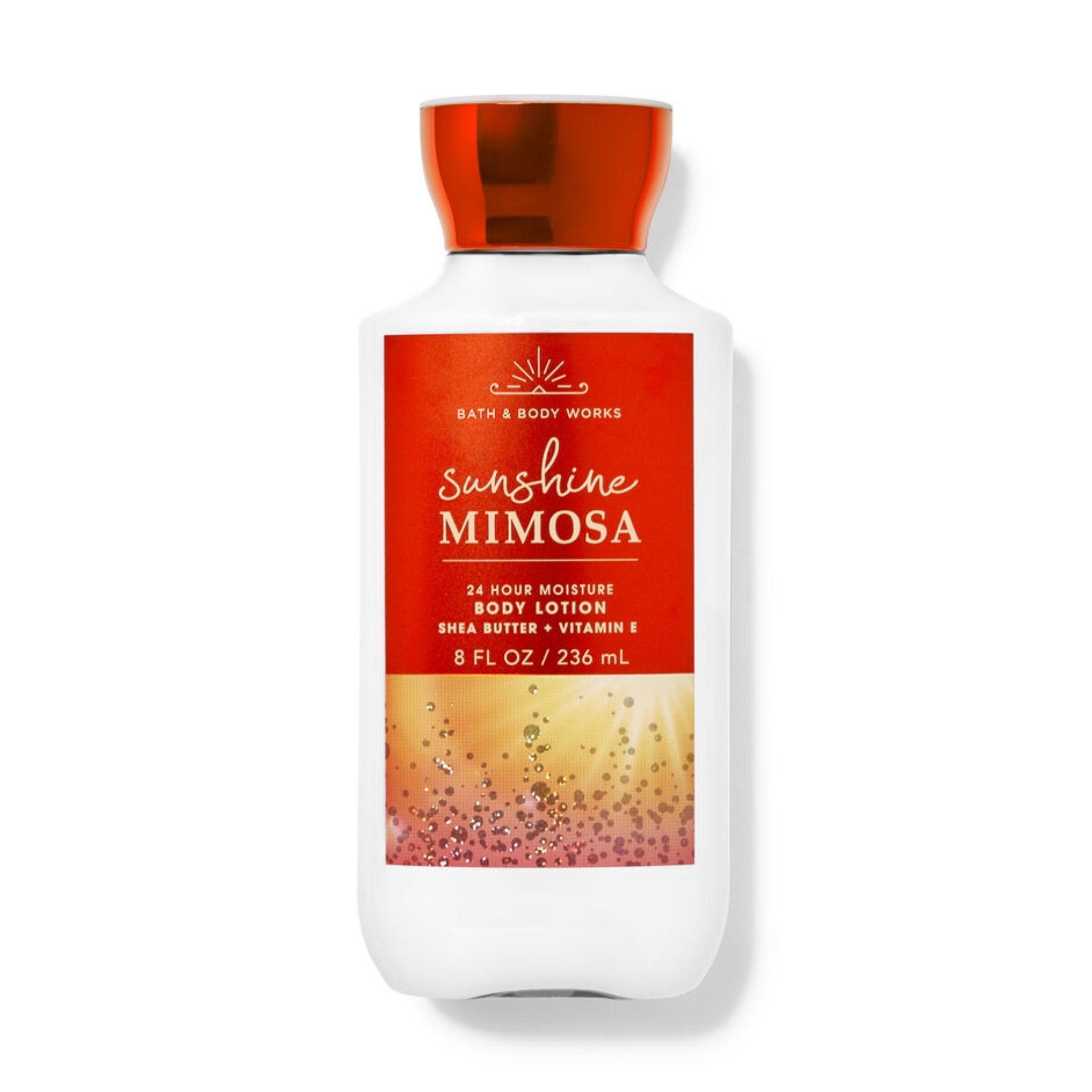لوسیون بدن معطر بث اند بادی ورکس سان‌شاین میموزا حاوی شی باتر Bath & Body Works Sunshine Mimosa 24 Hour Moisture Body Lotion
