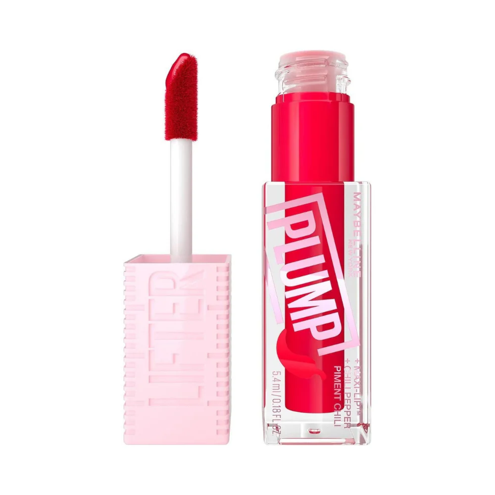 لیپ گلاس میبلین حجم‌دهنده فلفلی لیفتر پلامپ 🌶️ Maybelline Lifter Plump Lip Gloss with Chili Pepper