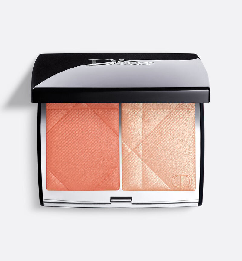 پالت رژگونه و هایلایتر دیور رژ بلاش کالر اند گلو (بسته‌بندی تستر) Dior Rouge Blush Colour & Glow Palette ‏
