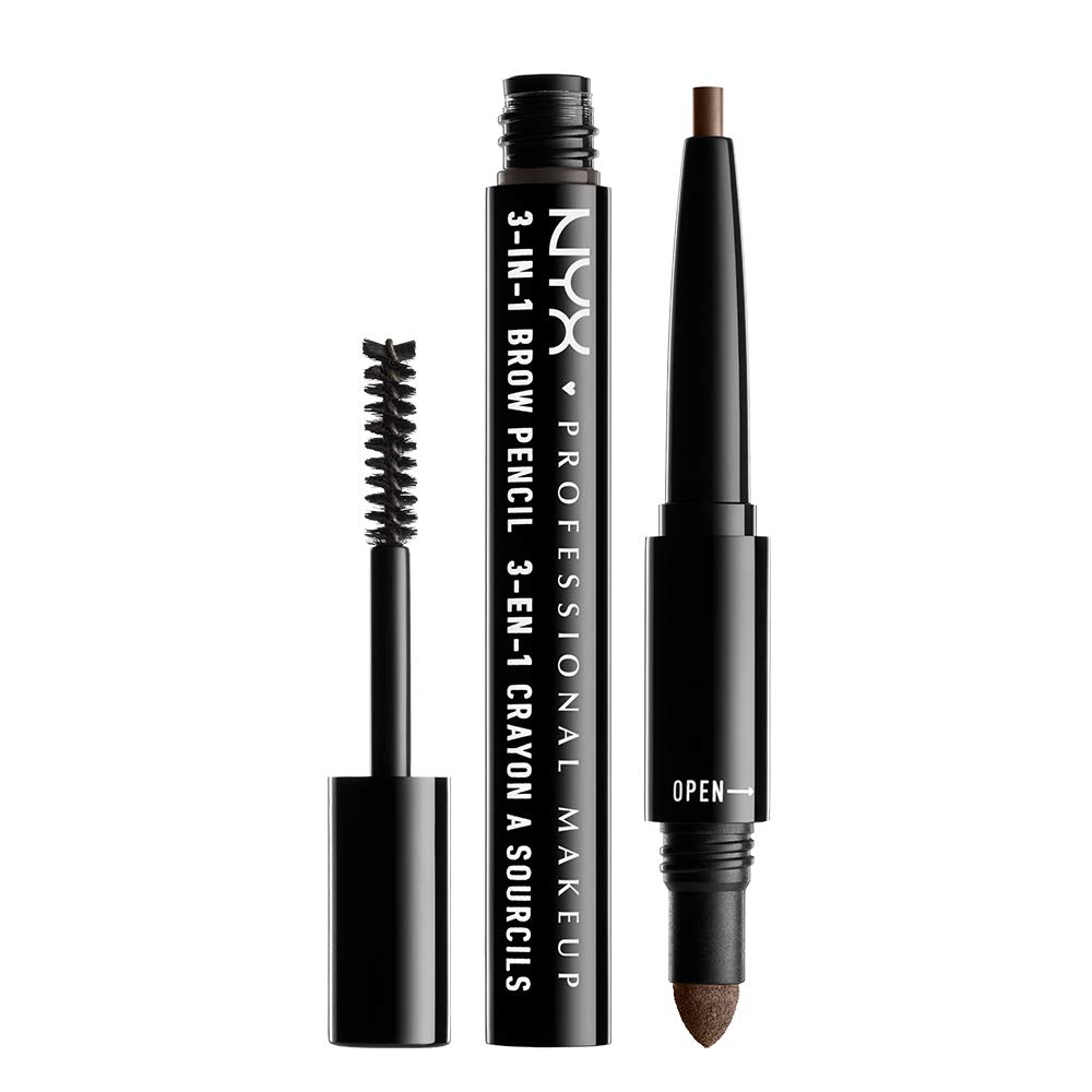 سه‌کاره مداد، پودر و ریمل ابرو نیکس NYX 3-In-1 Brow Pencil