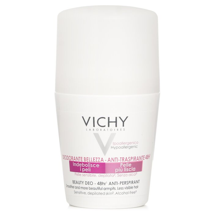 دئودورانت و ضدتعریق زنانه ضدحساسیت و روشن‌کننده رولی ۴۸ ساعته ویشی مدل بیوتی Vichy Beauty Deo Anti-Perspirant 48hr Roll-On