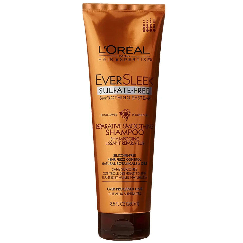 شامپو ترمیم‌کننده صاف‌کننده نرم‌کننده ضد وز بدون سولفات لورآل L'Oreal Paris EverSleek Sulfate-Free Smoothing System Reparative Smoothing Shampoo