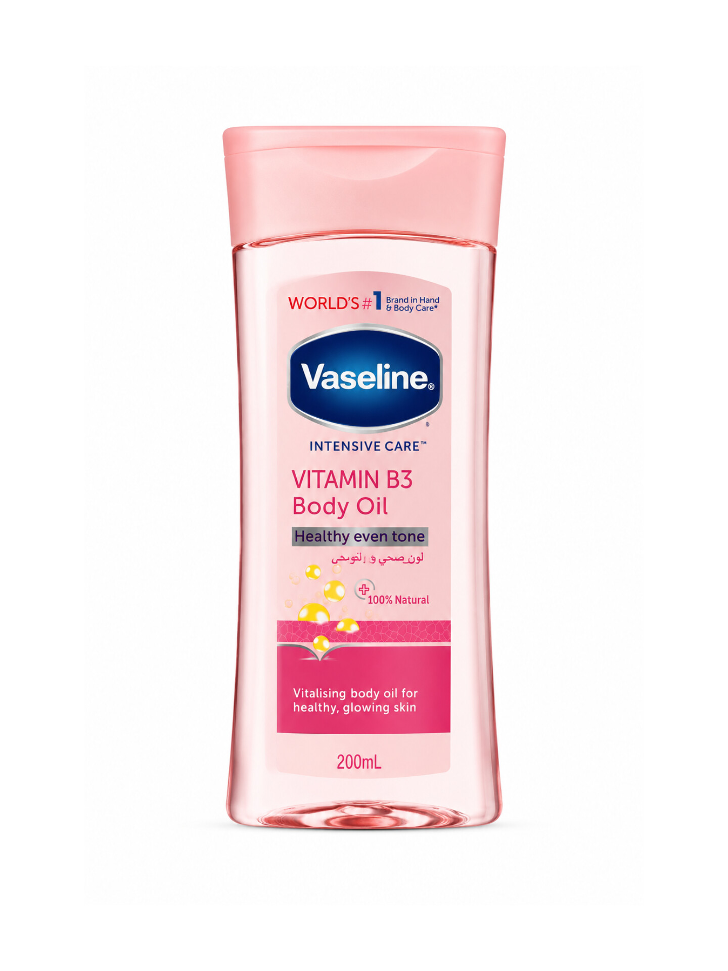 لوسیون بدن اویل ژل وازلین غنی شده با ویتامین ب۳  VASELINE Body Oil Gel Infused V B3