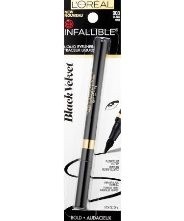 خط چشم ماژیکی لورآل اینفالیبل مشکی مخملی L'Oréal Paris Infallible Super Slim Long-Lasting Liquid Eyeliner